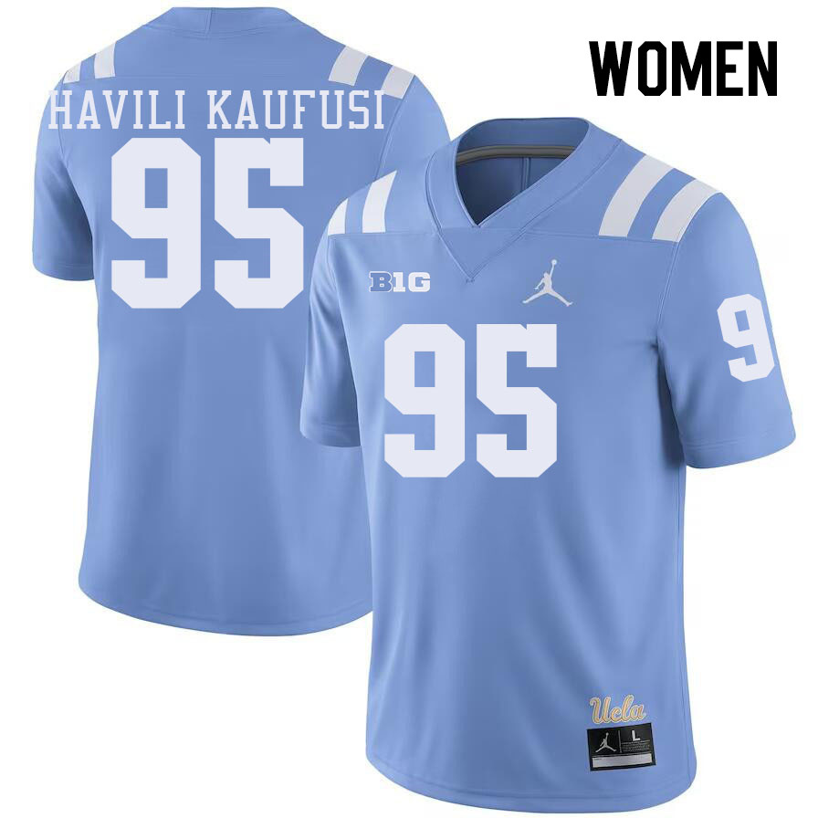 Women #95 Sitiveni Havili Kaufusi Big 10 Conference College Football Jerseys Stitched-Power Blue